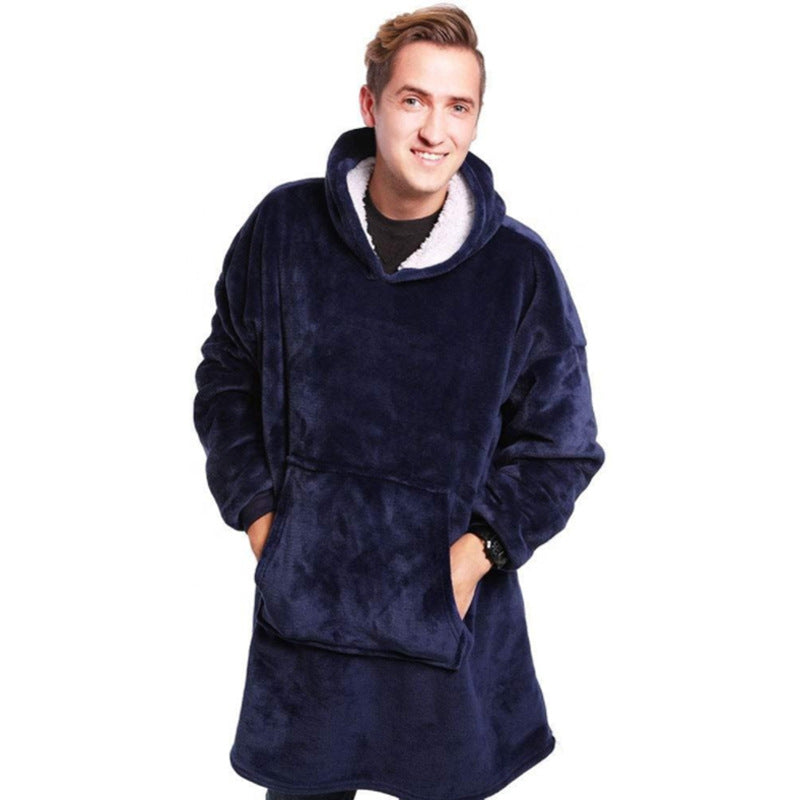 Lazy Head Set Of Coil Blanks Hoodie Hooded Warm Clothes Outdoor Cold Clothes