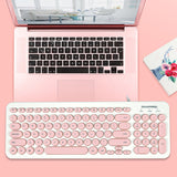D520 Silent Wired Esports Keyboard USB Ultra Thin 104 Key Business Office Retro Punk Computer Gaming Keyboard - V.I.P Digital Presence