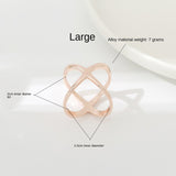 Creative Rice King Star Gold-Plated Scarf Buckle Multi-Purpose X Cross Hollow Smooth Surface Scarf Square Shawl Buckle - V.I.P Digital Presence