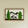 Deer Metal Art Moss Wall Decor