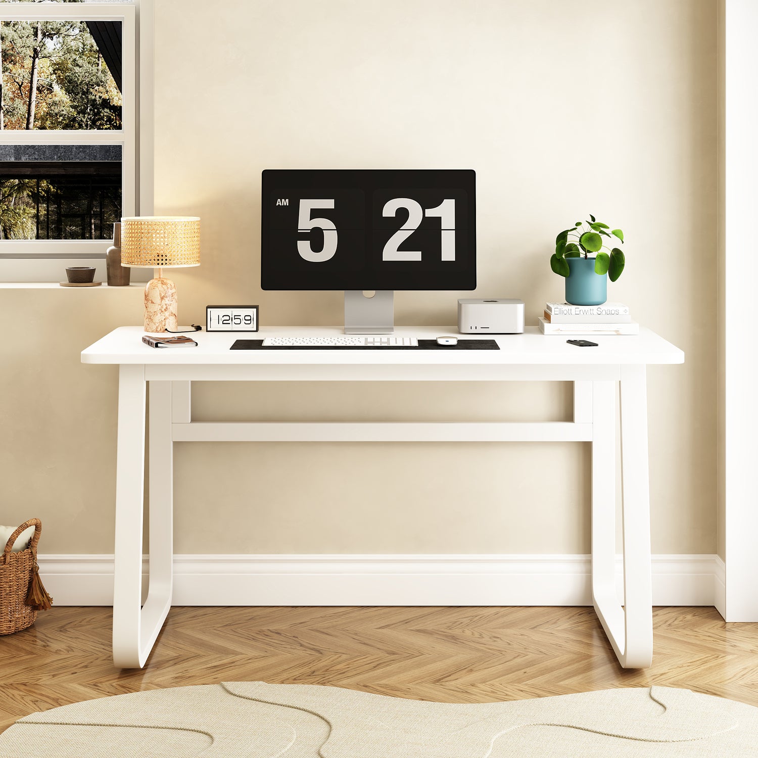 L47.2inch Computer desk table simple gaming table chair Home desk Stud ...