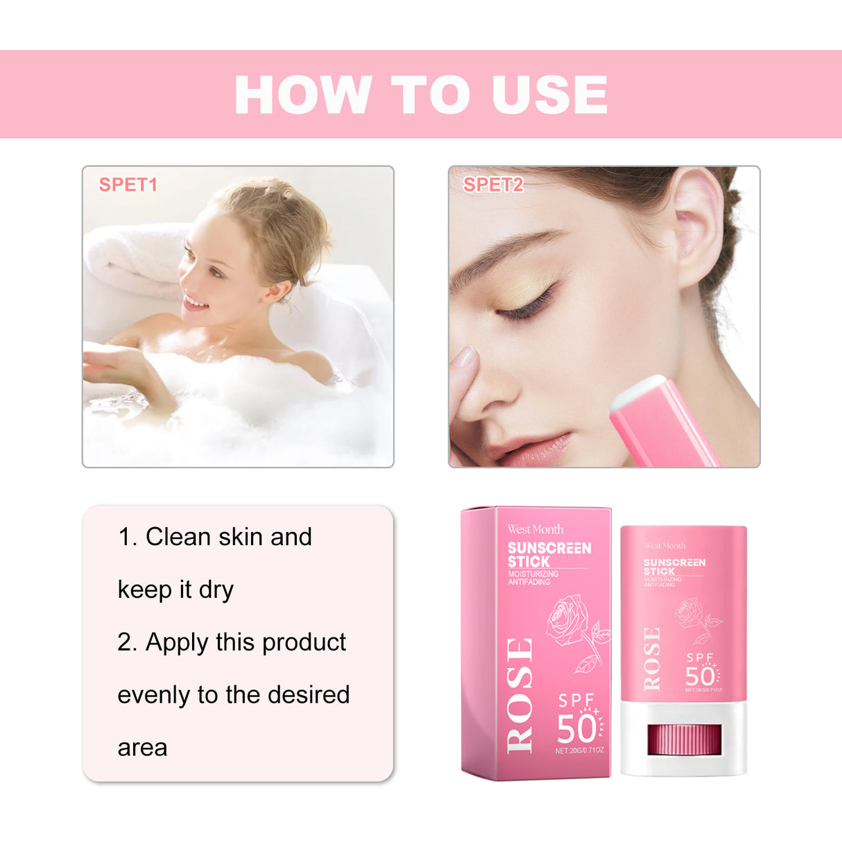 Sunscreen Stick, Uv Protection Skin Refreshing Non-Greasy Moisturizing Cream - V.I.P Digital Presence