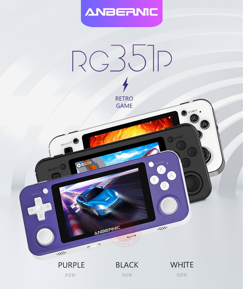 RG351P ANBERNIC  Retro Game PS1 RK3326 64G Open Source System 3.5 inch IPS Screen Portable Handheld Game Console RG351gift 2400 - V.I.P Digital Presence