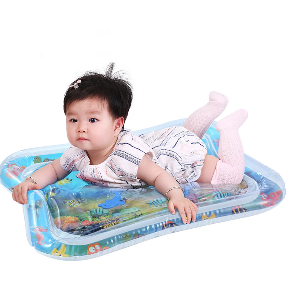 Baby Kids water play mat Inflatable thicken PVC infant Tummy Time Playmat Toddler Fun Activity Play Center water mat for babies - V.I.P Digital Presence