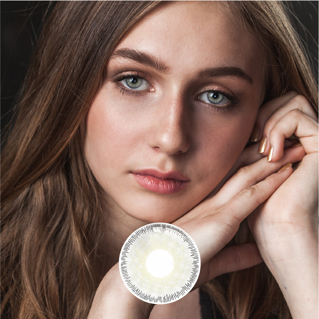 1Pcs FDA Certificate Eyes Beautiful Pupil Colorful Girl Cosplay Contact Lenses Gray - V.I.P Digital Presence