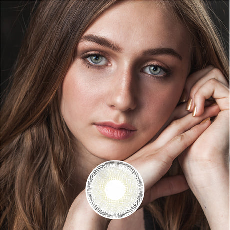 1Pcs FDA Certificate Eyes Beautiful Pupil Colorful Girl Cosplay Contact Lenses Gray - V.I.P Digital Presence