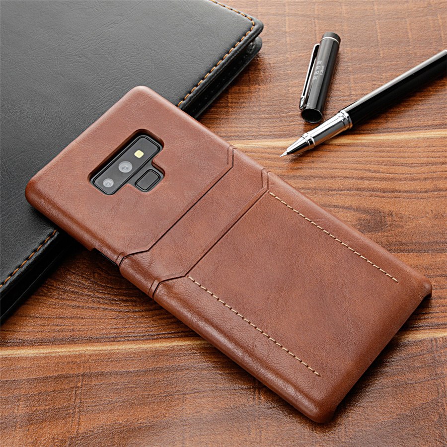 Card Holder Case for Samsung Galaxy Note 9 8 Luxury Leather Wallet Shockproof Slim Hard Back Cover for Galaxy - V.I.P Digital Presence