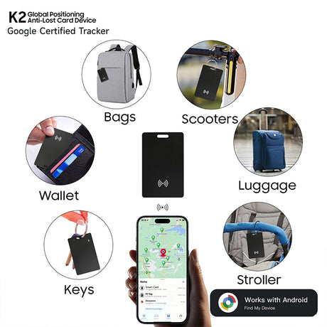 Android Bluetooth Tracker Card. Supports Google Find My. Locate keys, luggage, pets. - V.I.P Digital Presence