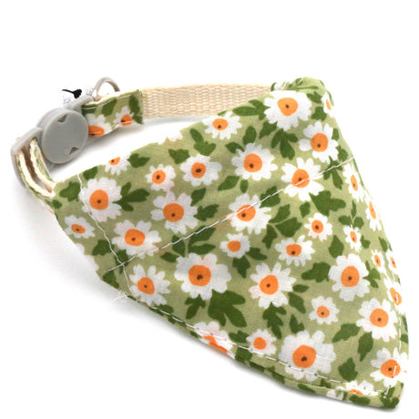 Pet Bandana Pet Collar Daisy Small Floral Sunflower Triangle Scarf for Cats and Dogs - V.I.P Digital Presence