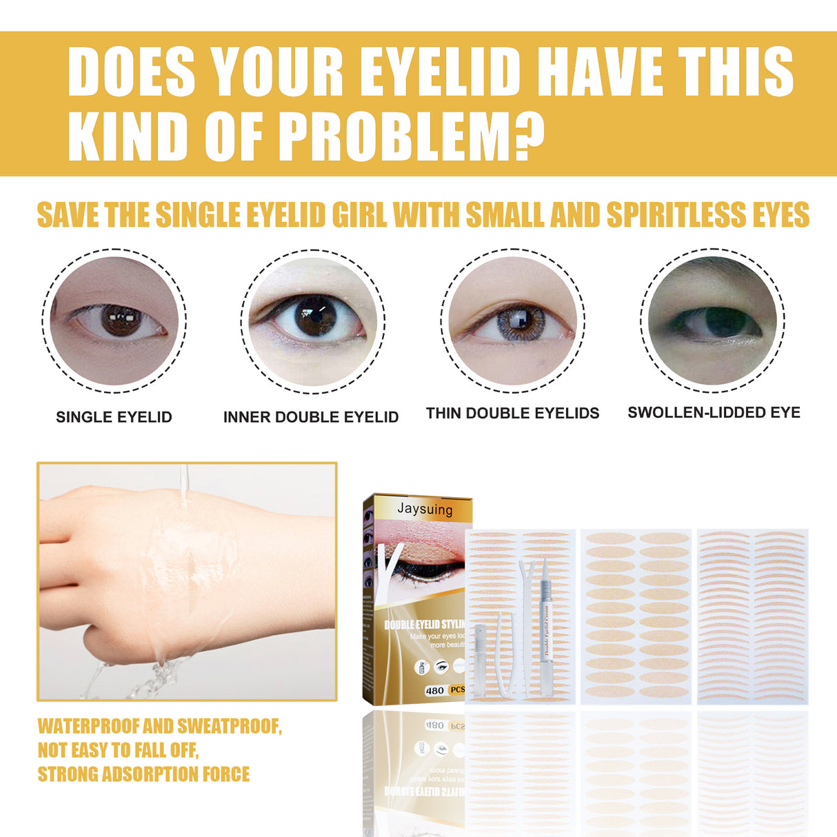 Double Eyelid Gel Permanent Natural Traceless Invisible Non-Glue Double Eyelid Gel Beauty Patch - V.I.P Digital Presence