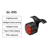 Bicycle Smart Brake Tail Light MTB Road Bike Auto Brake Sensing Light SB Rechargeable IPX6 Waterproof LED Warning Rear Lamp - V.I.P Digital Presence