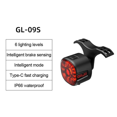Bicycle Smart Brake Tail Light MTB Road Bike Auto Brake Sensing Light SB Rechargeable IPX6 Waterproof LED Warning Rear Lamp - V.I.P Digital Presence