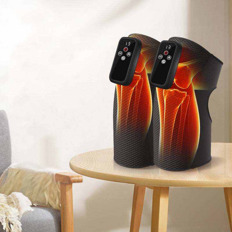 Electric heating knee massage instrument, vibration moxibustion, shoulder and elbow joint pain, hot compress knee massager for old cold legs - V.I.P Digital Presence