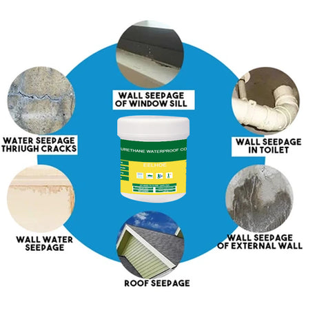 EELHOE Transparent Waterproof Glue Exterior Wall Bathroom Toilet Floor Tile Waterproof Material Waterproof Glue Gift Brush - V.I.P Digital Presence