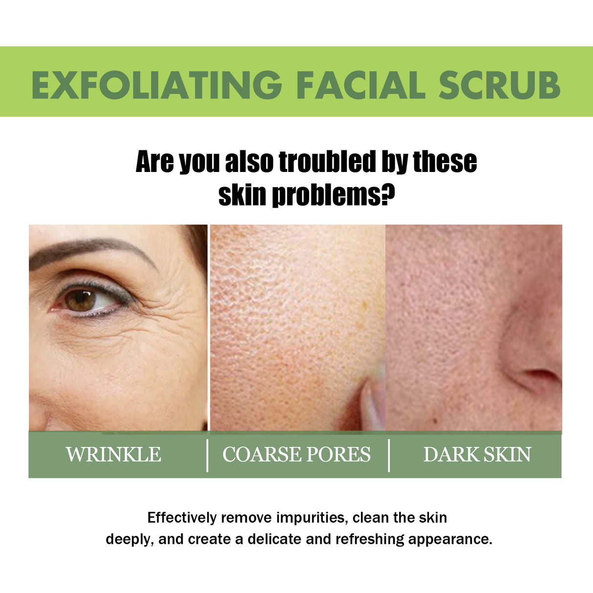 Exfoliating Facial Scrub, Deep Cleaning Removes Impurities From Fine Lines Firming Delicate Refreshing Smooth Cream - V.I.P Digital Presence