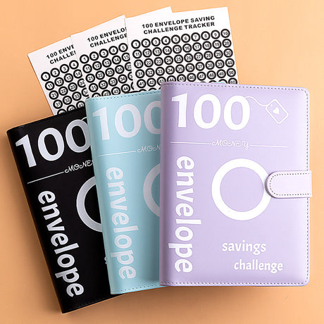 100 Envelope Challenge Binder Couple Save Money Challenge Envelope Sheet Pocket Book - V.I.P Digital Presence