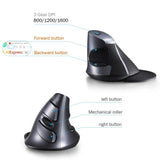 Delux M618GX Ergonomic Vertical Wireless Mouse 6 Buttons 1600DPI Optical Mouse With 3 Colors Silicon Rubber Case For PC Laptop - V.I.P Digital Presence