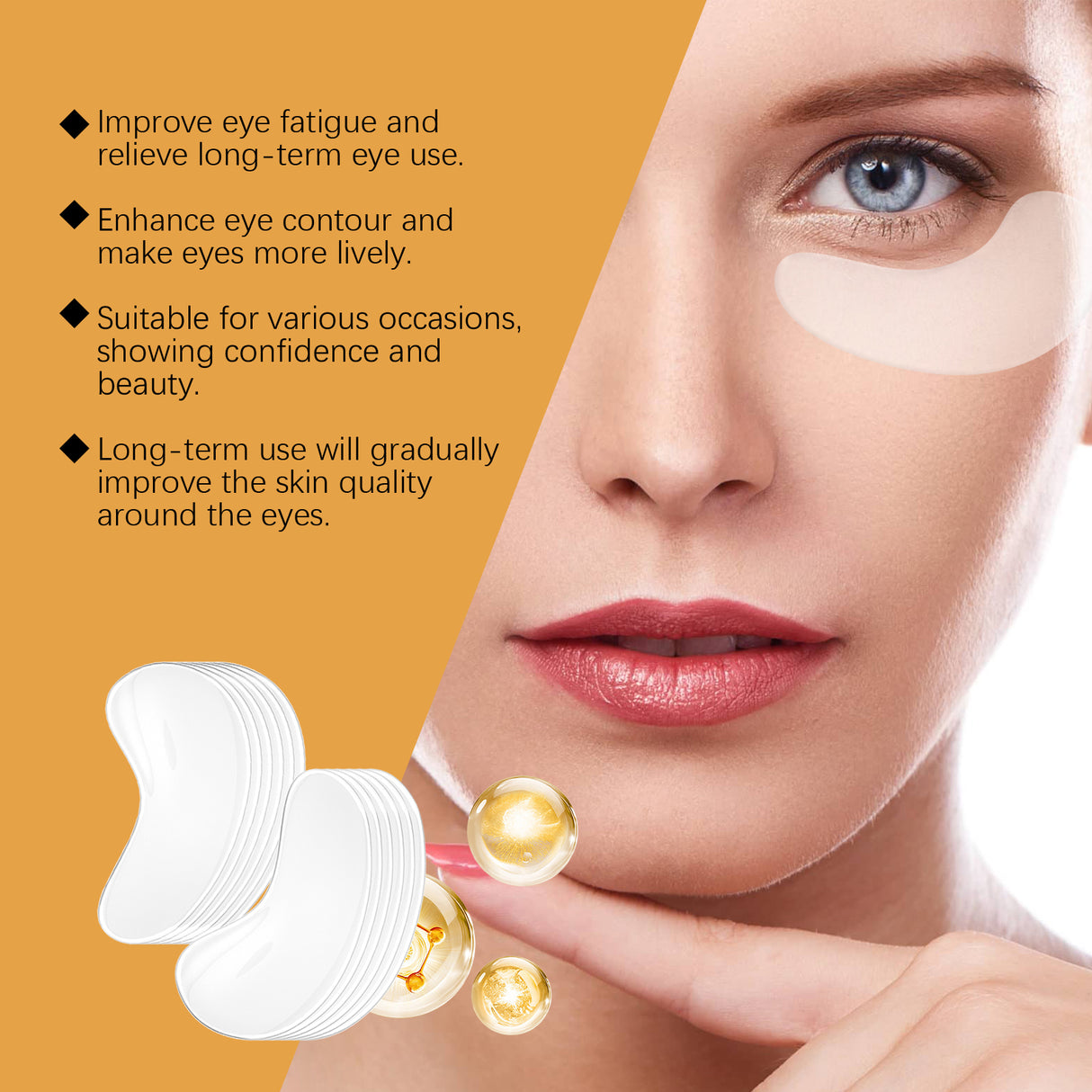 Vitamin Brightening Eye Mask Moisturizes And Gently Protects Skin Daily Eye Care