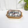 Cartoon cute bear stainless steel portable compartment lunch box with lid - V.I.P Digital Presence