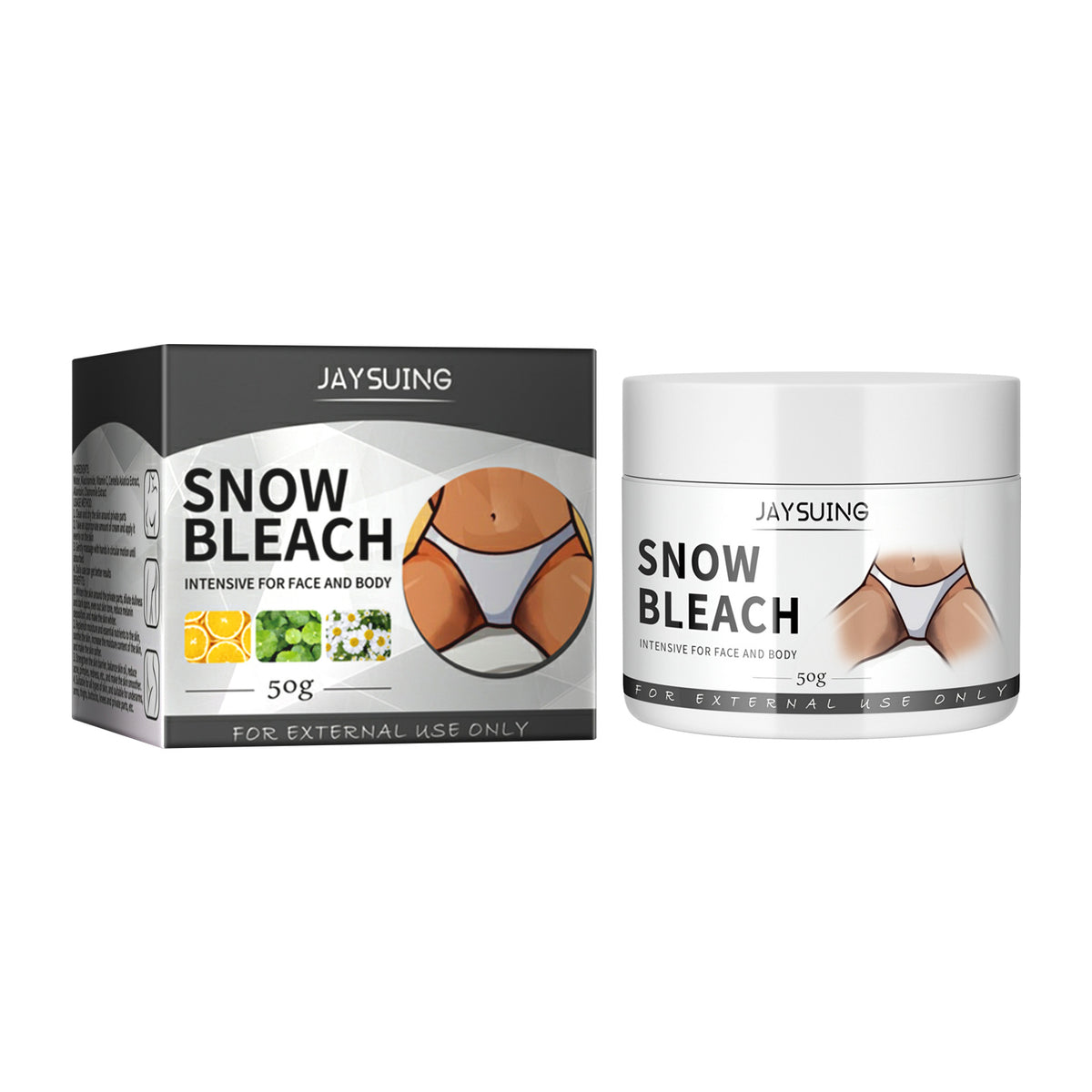 Snow Bleach, Repair Underarm Thigh Joint Black Moisturizing Hydrating Dark Skin Brightening Body Cream