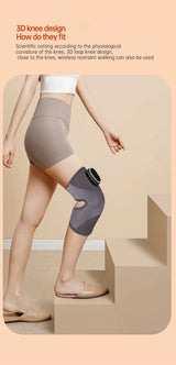 Heated Knee Brace Wrap Pad Dual-use Thermostat Usb Heating Knee Pads For Knee Sprains Strains Arthritis with massage - V.I.P Digital Presence