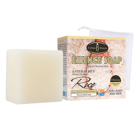 Rice Handmade Soap Body Skin Brightening Moisturizing 100g Handmade Soap Melaninsoap - V.I.P Digital Presence