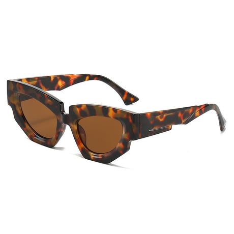 New Personalized Fashion Cat Eye Sunglasses Instagram Trendy Irregular Water Chestnut Hip Simple Leisure Street Photography Sunglasses - V.I.P Digital Presence