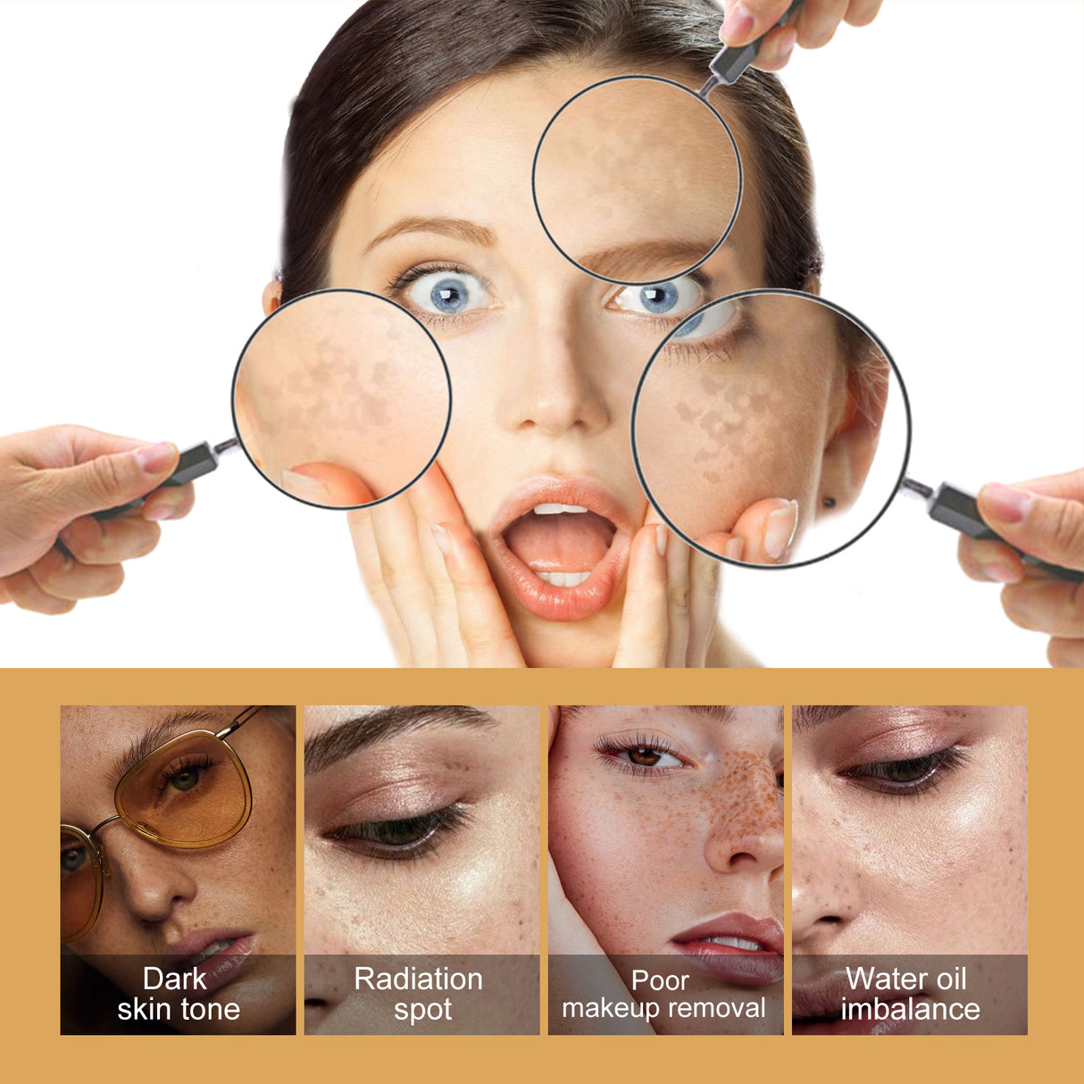 Beauty Skin Essence, Repair Facial Spot Melanin Hydrating Brightening Firming Skin Essence