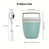 Portable Yogurt Cereal Cups with Lids. Ideal for Overnight Oats, DIY Salads & Parfaits. Great for Breakfast or Lunch - V.I.P Digital Presence