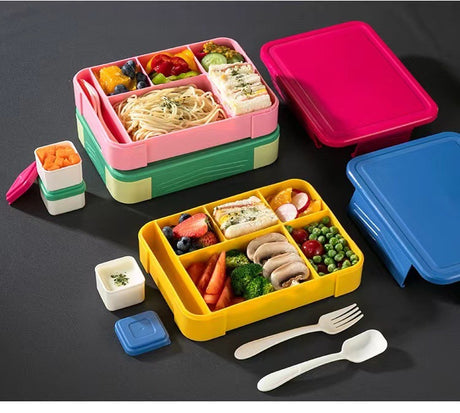 Japanese style simple portable microwaveable double layer partition lunch box - V.I.P Digital Presence