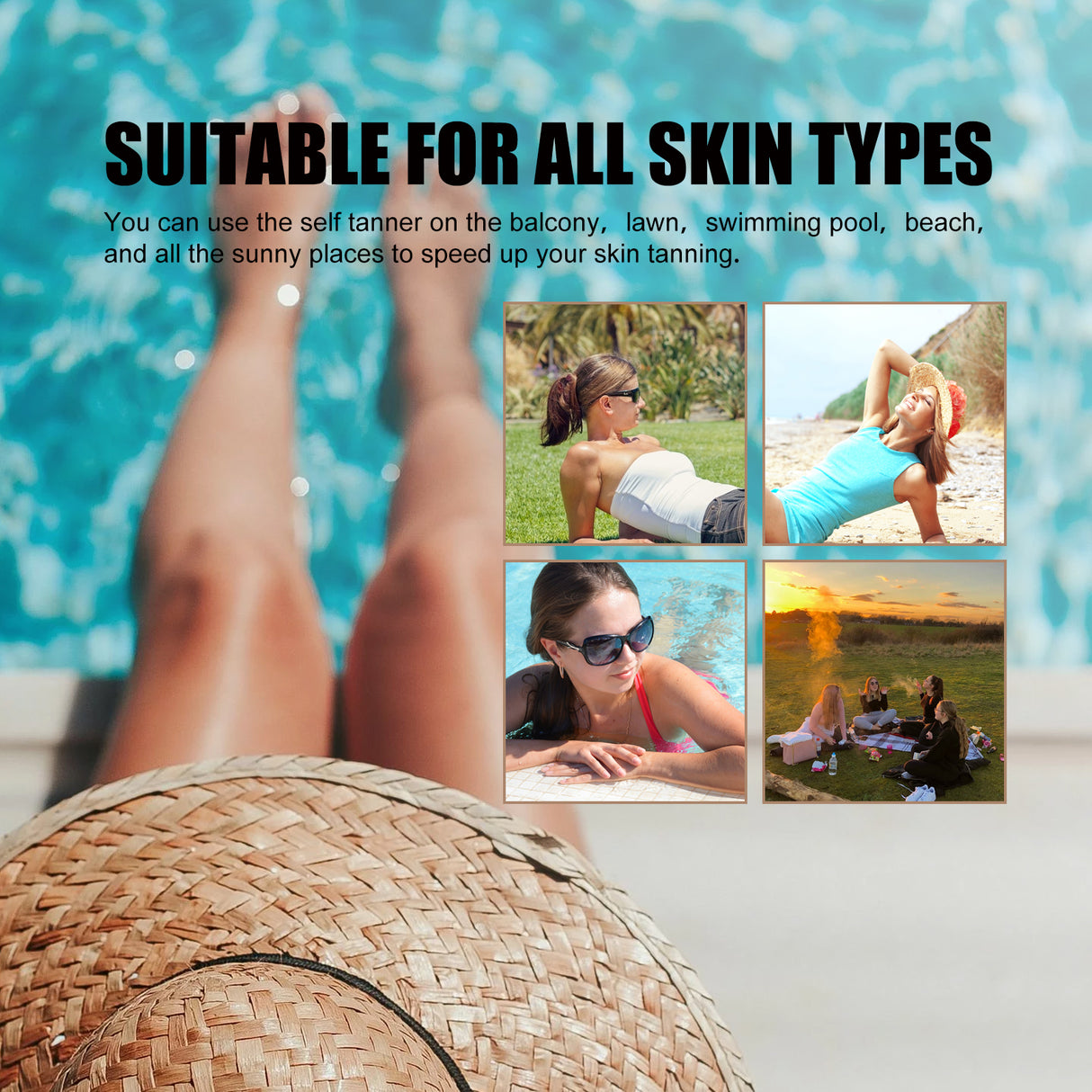 Black Care Gel, Summer Beach Beach Quick Tanning Bronzer Natural Refreshing And Moisturizing - V.I.P Digital Presence