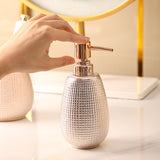 Rose Gold Ceramic Tooth Brushing And Washing Set 4 Pieces - V.I.P Digital Presence