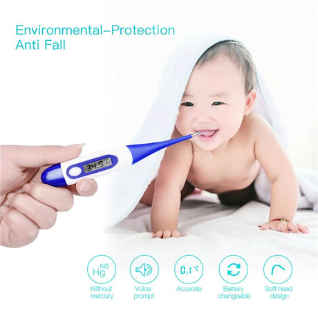 Adult And Infant Kids Baby Body Electronic Digital Temperature Electronic thermometer anal armpit LCD Display With Soft Head 37 - V.I.P Digital Presence