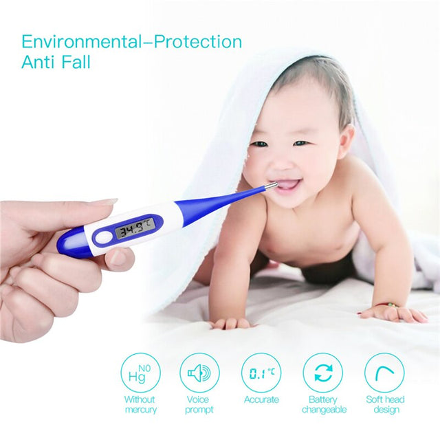 Adult And Infant Kids Baby Body Electronic Digital Temperature Electronic thermometer anal armpit LCD Display With Soft Head 37 - V.I.P Digital Presence