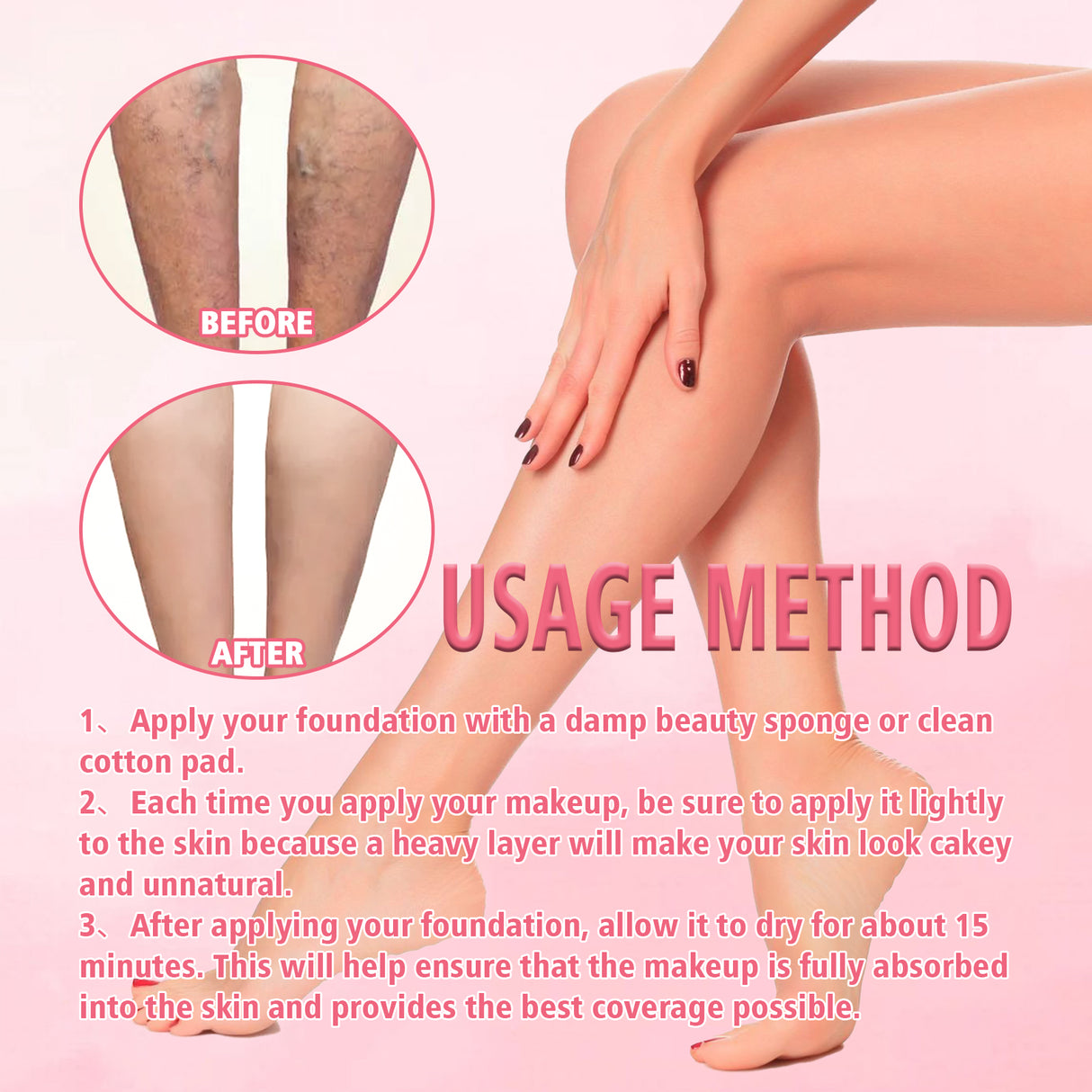 Body Makeup Liquid Foundation, Hide Skin Spots Tattoo Blemishes Natural Set Moisturizing Long-Lasting Foundation - V.I.P Digital Presence