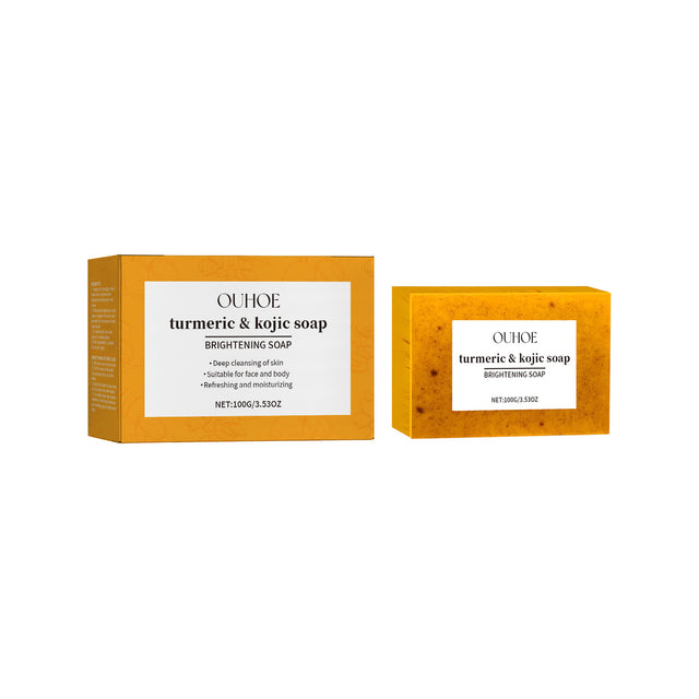 Turmeric & Kojic Soap, Gentle Cleansing Skin Moisturizing Facial Body Care Soap - V.I.P Digital Presence