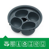 Kitchen Egg Steamer Food PP Egg Holder 4-Hole Egg Steamer High Temperature Resistant Egg Boiler - V.I.P Digital Presence