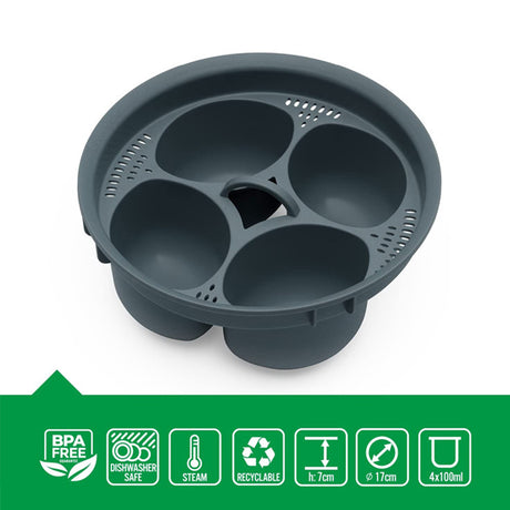 Kitchen Egg Steamer Food PP Egg Holder 4-Hole Egg Steamer High Temperature Resistant Egg Boiler - V.I.P Digital Presence