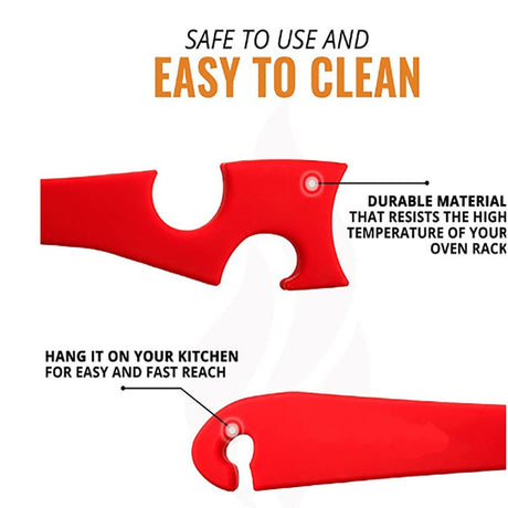 Oven baking tray tool kitchen multifunctional push-pull rod non scalding hand push-pull device - V.I.P Digital Presence