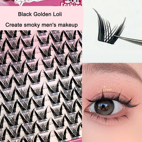 Sunflower Comics Pure Desire Eyelash Simulation Natural Thickening Large Segmented Trilogy False Eyelash Laziness - V.I.P Digital Presence