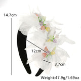 Fashionable handmade fabric crystal flower headband - V.I.P Digital Presence