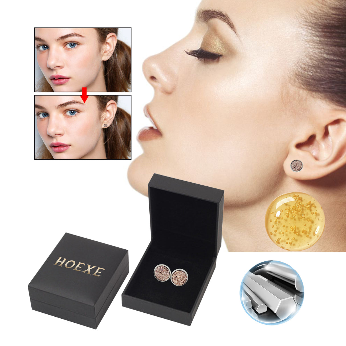 Magnetic Earrings, No Piercing Earrings Clear Jawline Lines To Create A Beautiful Figure - V.I.P Digital Presence