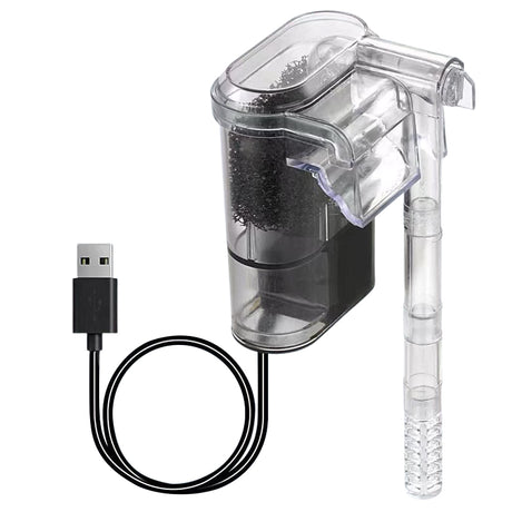 New USB - powered hanging aquarium filter, 2.5W, 250L/H. Ideal for aquariums under 30cm. Mini size. - V.I.P Digital Presence