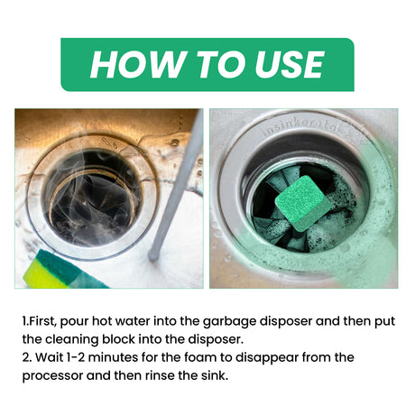 Garbage Disposal Cleaning Block, Kitchen Food Waste Disposal Agent Pipeline Cleaning Block - V.I.P Digital Presence