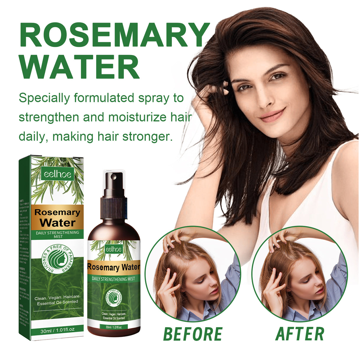 Rosemary Water, Moisturize Hair Roots Repair Damaged Hair Strengthen Hair And Prevent Hair Loss - V.I.P Digital Presence