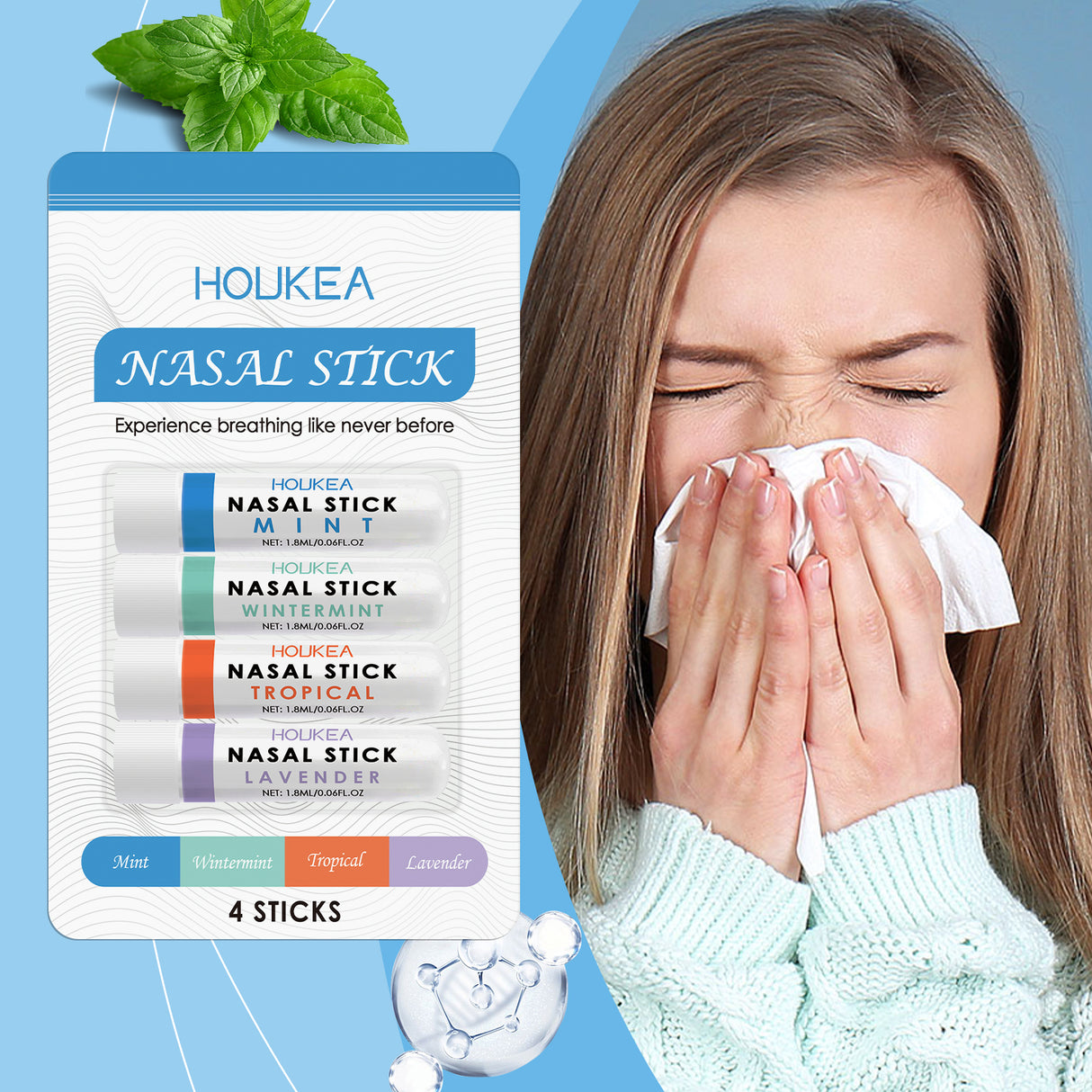 Nose Care Set Natural Gentle Maintenance Nose Clean Nose Enjoy Fresh Air