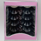 5D 25mm 5 Pairs Mink Eyelashes Multi-Layer Lengthening Thick Thickened False Eyelashes - V.I.P Digital Presence