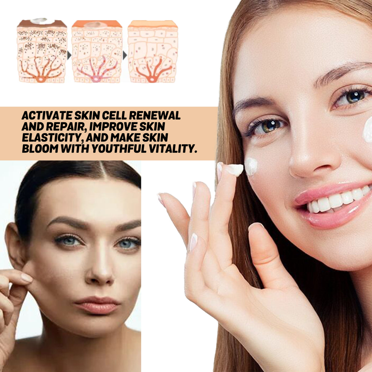 Whitening Tone Up Cream, Moist And Soft Fade Spots Rough Dry Skin Dark Skin Cream - V.I.P Digital Presence