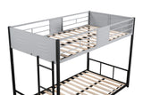Metal twin bed with ventilation panel for noise reduction/safety guardrail/flexible space support/triple bed/CPC Certified - V.I.P Digital Presence