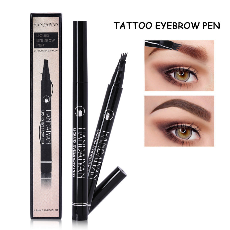 Four Head Eyebrow Pencil Liquid Eyebrow Pencil Very Fine Micro Carving Eyebrow Pencil Waterproof And Durable - V.I.P Digital Presence